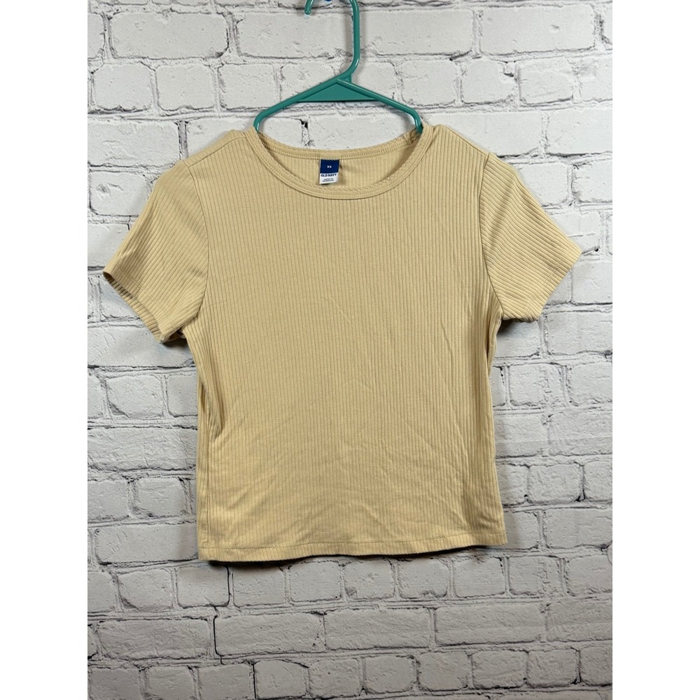 Old‎ Navy Ribbed T-Shirt Basic Short Sleeve Top Casual Tee XS